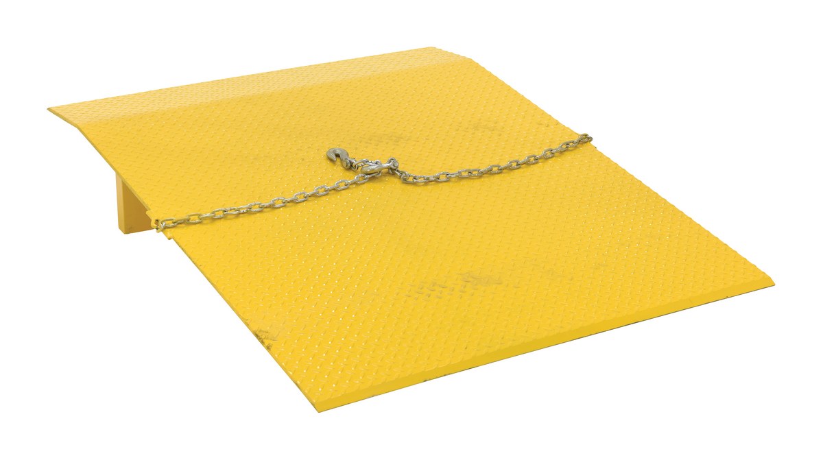 Vestil Steel Truck Dock Plate - 60 In. x 48 In. x 12-5/8 In. 4,400 lb - Yellow