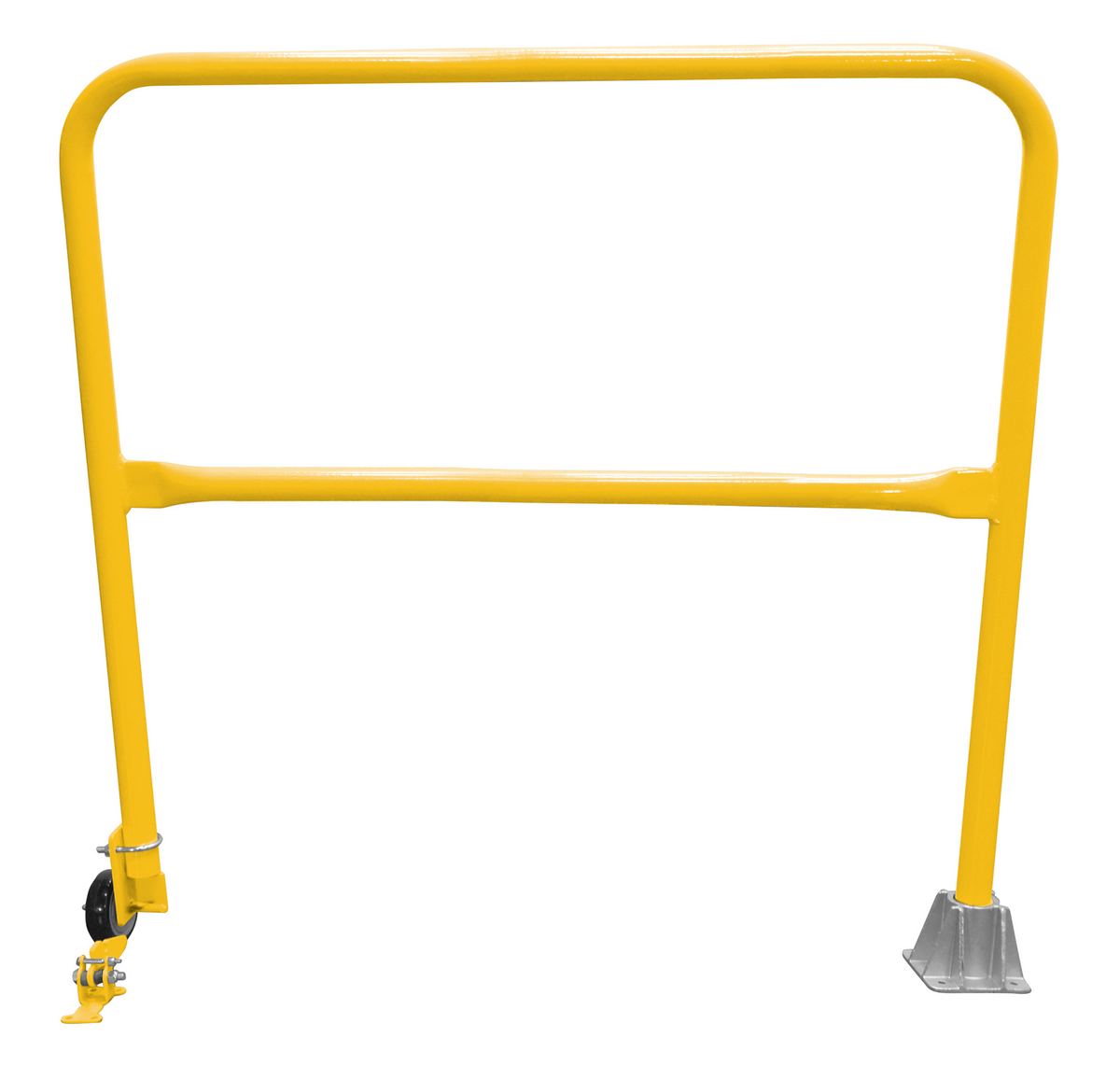 Vestil Steel Dock Safety Swing Gate - 4 Ft. Length - Yellow