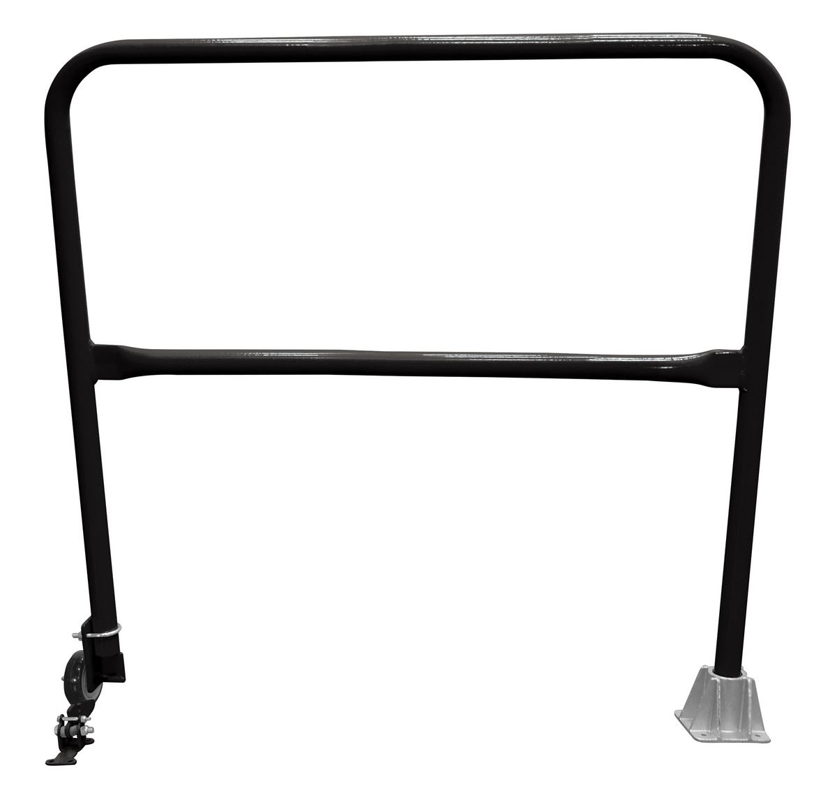 Vestil Steel Dock Safety Swing Gate - 4 Ft. Length - Black