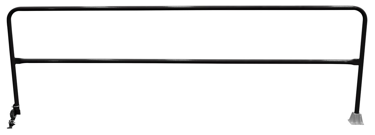 Vestil Steel Dock Safety Swing Gate - 11 Ft. Length - Black