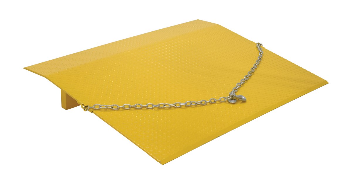 Vestil Steel Truck Dock Plate - 48 In. x 60 In. x 9-11/16 In. 6,875 lb - Yellow