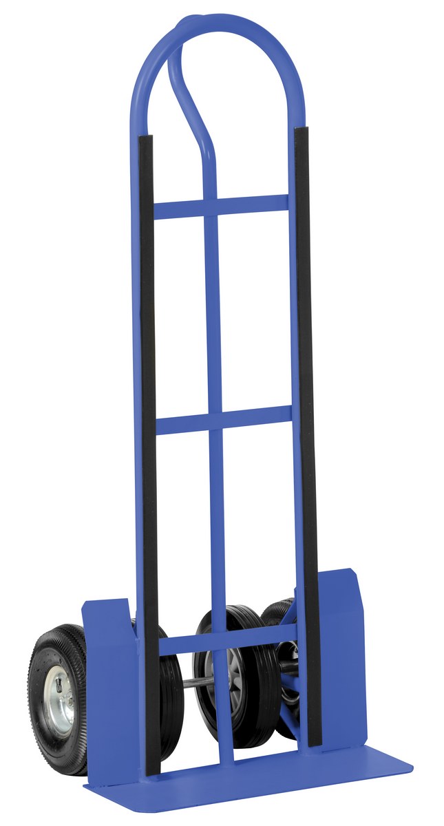 Vestil Steel P-Handle Truck with Dual Wheels - 600 lb - Blue