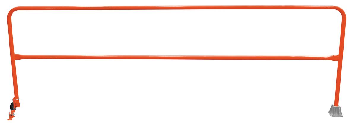 Vestil Steel Dock Safety Swing Gate - 11 Ft. Length - Orange