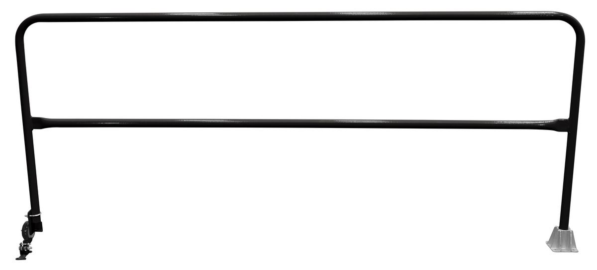 Vestil Steel Dock Safety Swing Gate - 9 Ft. Length - Black