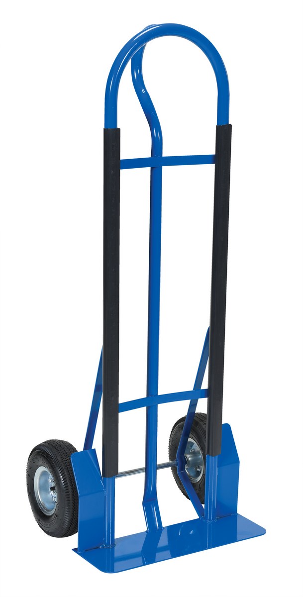 Vestil Steel Heavy Duty P-Handle Truck with Pneumatic Wheels - 600 lb - Blue