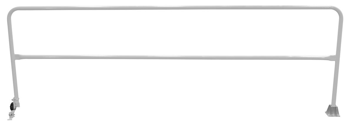 Vestil Steel Dock Safety Swing Gate - 11 Ft. Length - Silver