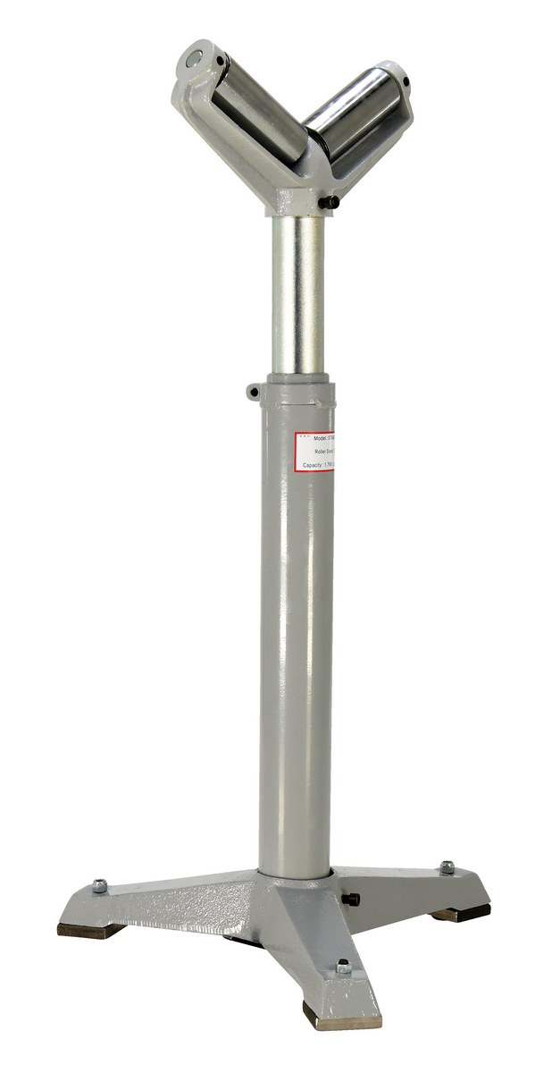 Vestil Steel V Roller Stand - 33 In. to 43 In. Raised Height 1,760 lb - Gray