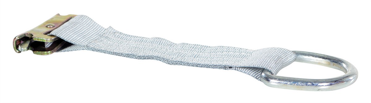 Vestil Cargo Strapping with E-Clip - 6 In. Working Length 800 lb Working Load - Gray
