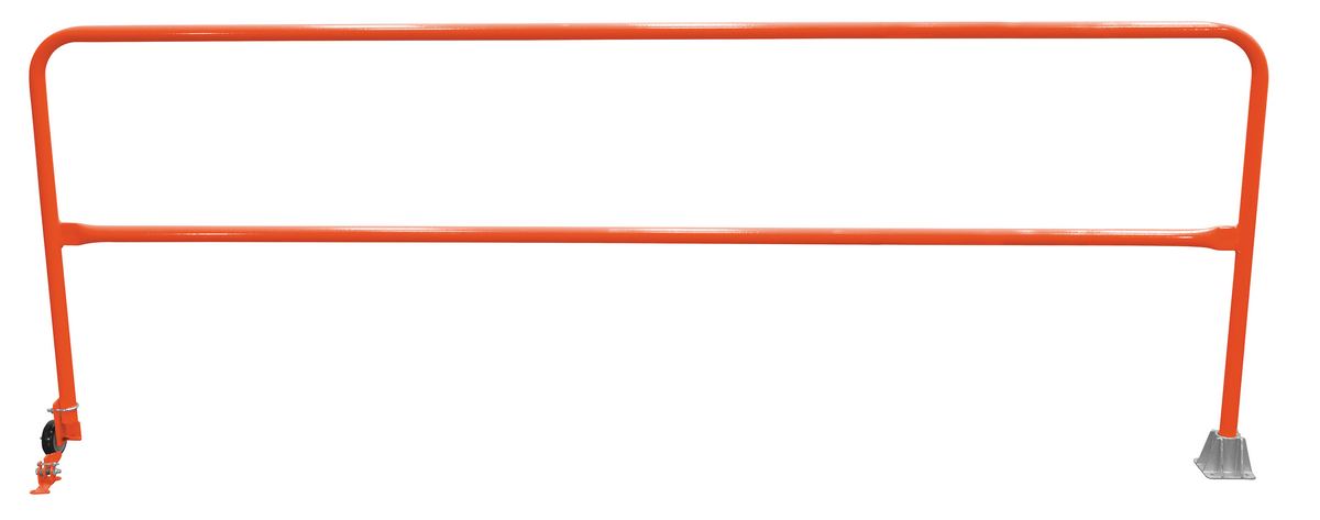 Vestil Steel Dock Safety Swing Gate - 10 Ft. Length - Orange