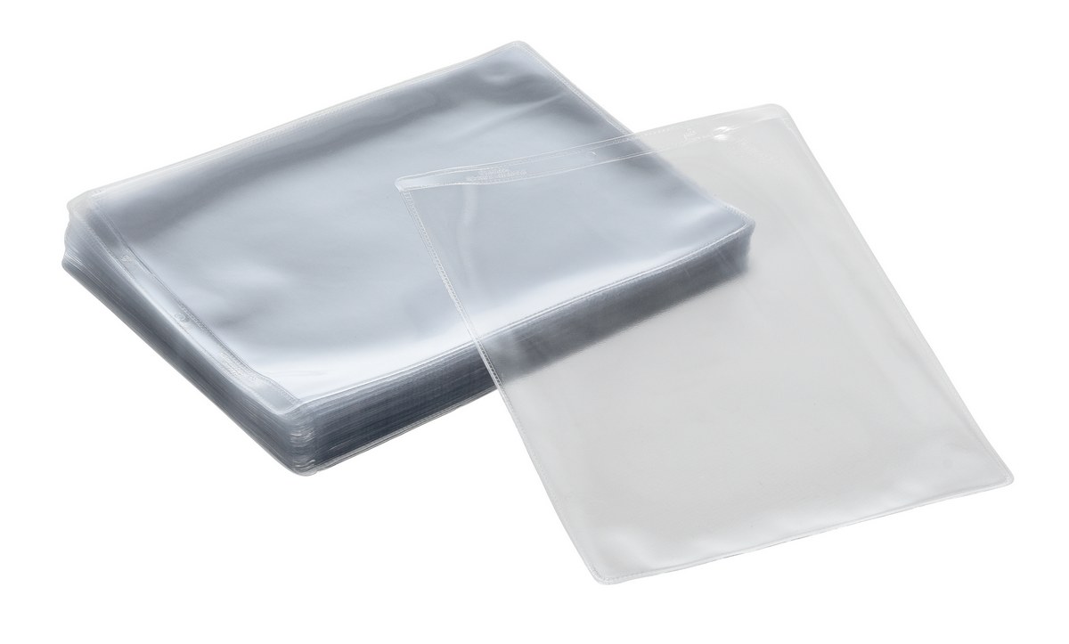 Vestil Vinyl Shop Ticket Holder Standard - 50 Pack 11-11/16 In. x 9-11/16 In. x 1/16 In. - Clear