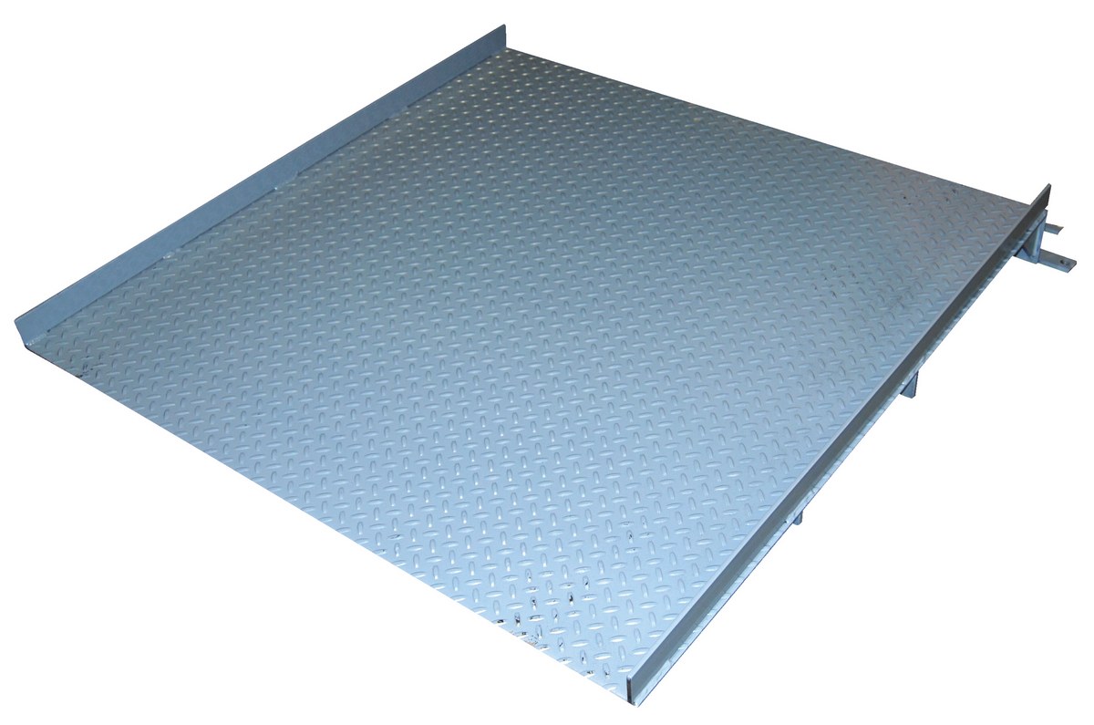Vestil Steel Electronic Digital Floor Ramp Scale - 48 In. x 60 In. 4-1/2 In. 10,000 lb - Silver