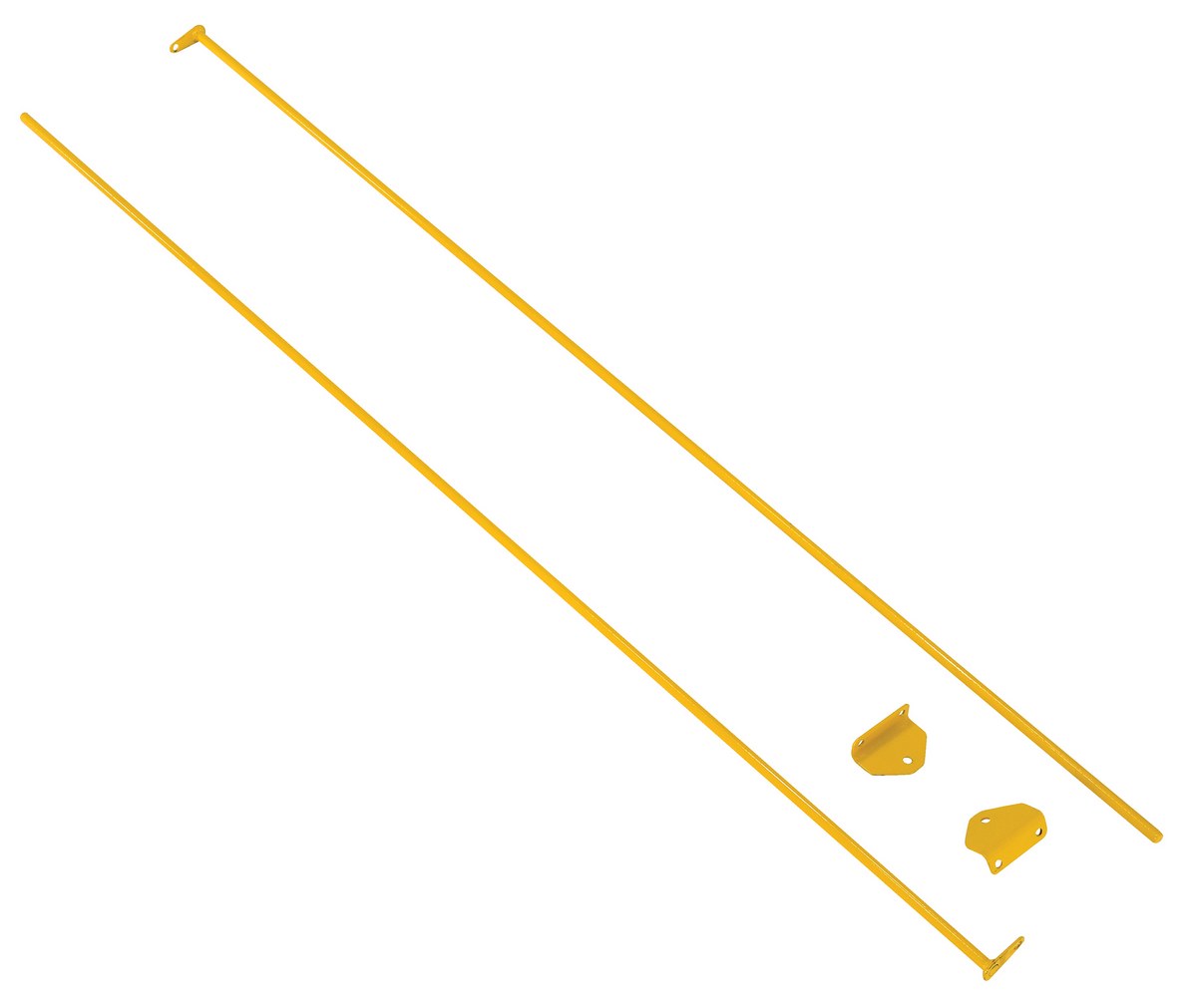 Vestil Sling Rack Hook Lock System - 67-11/32 In. x 3-1/4 In. x 3-3/16 In. - Yellow