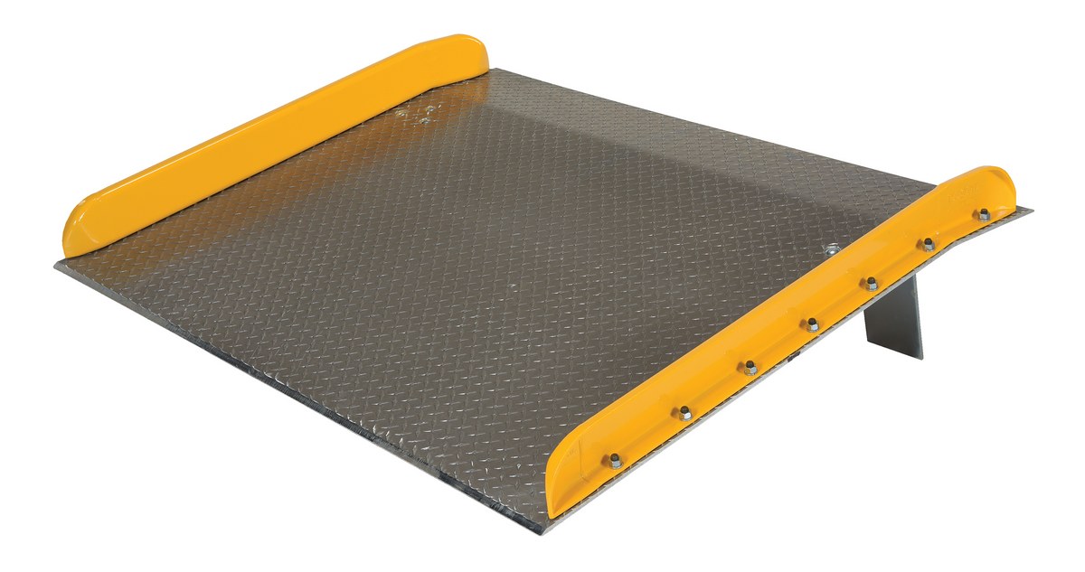 Vestil Aluminum Dock Board Steel Curb - 60 In. x 48 In. 15,000 lb - Silver