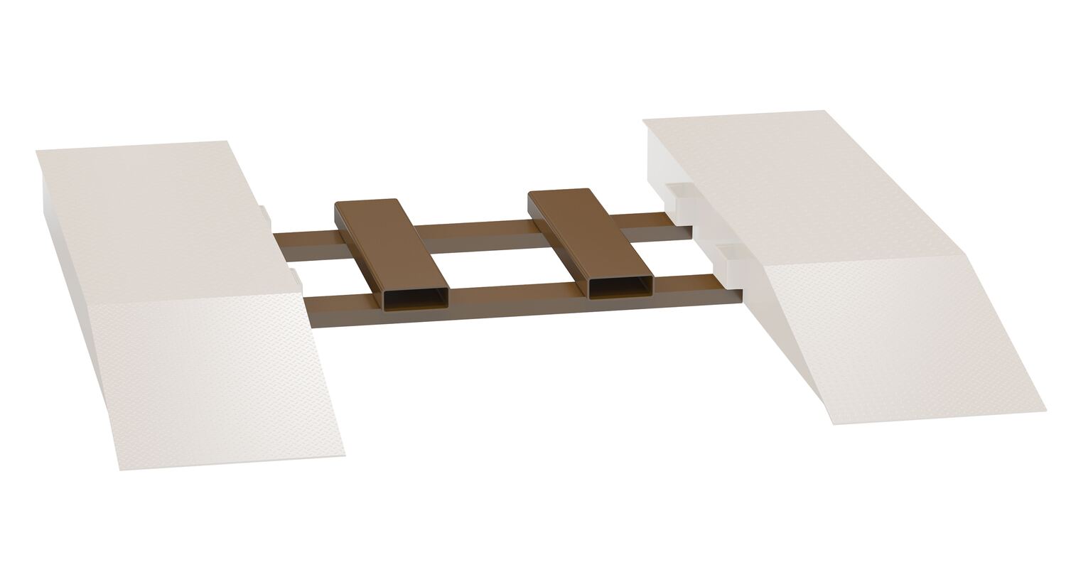 Vestil Factory Installed Pickup Loop - 25 In. x 54-5/8 In. Connects Steel Wheel Riser Units