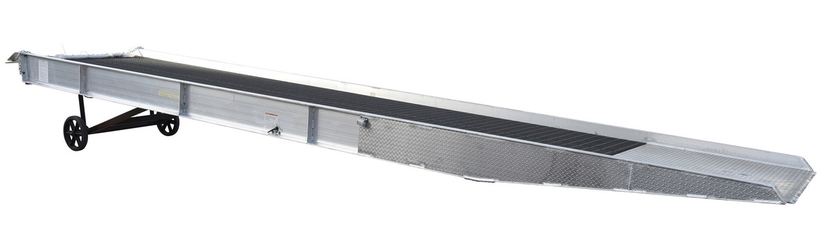Vestil Aluminum/Steel Yard Ramp Grating - 74 In. x 30 Ft. 16,000 lb - Silver
