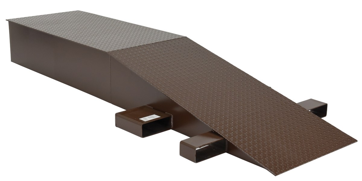 Vestil Steel Wheel Riser - 96 In. x 24 In. x 12-1/4 In. 40,000 lb - Brown