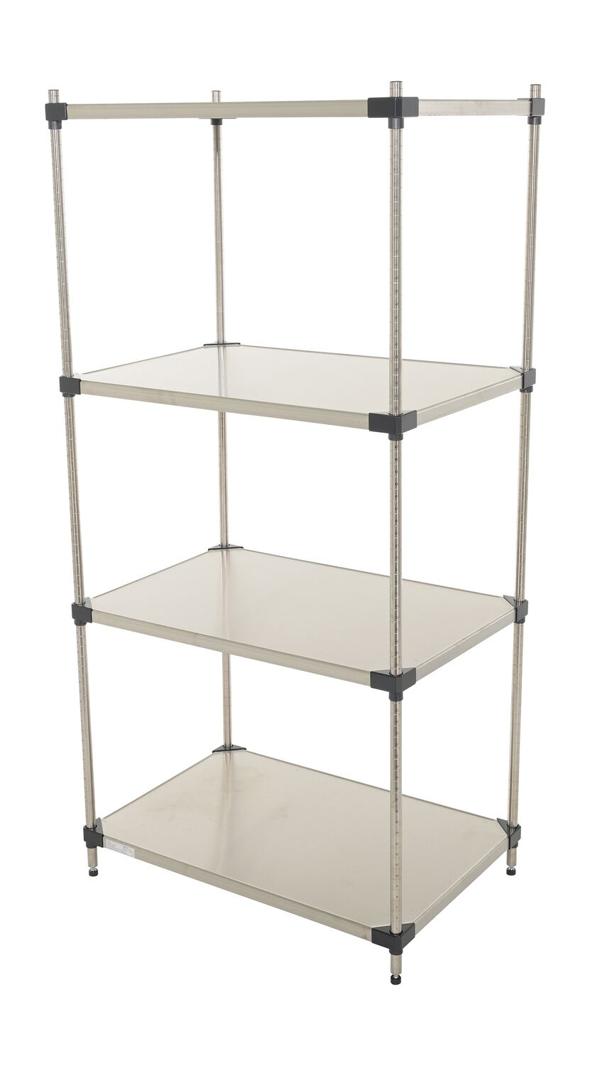Vestil Stainless Steel Shelving - 36 In. x 24 In. 600 lb Brushed - Silver
