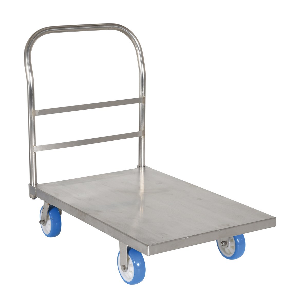 Vestil 201 Stainless Steel Platform Truck - 24 x 36 In. Deck 2,000 lb Static - Silver