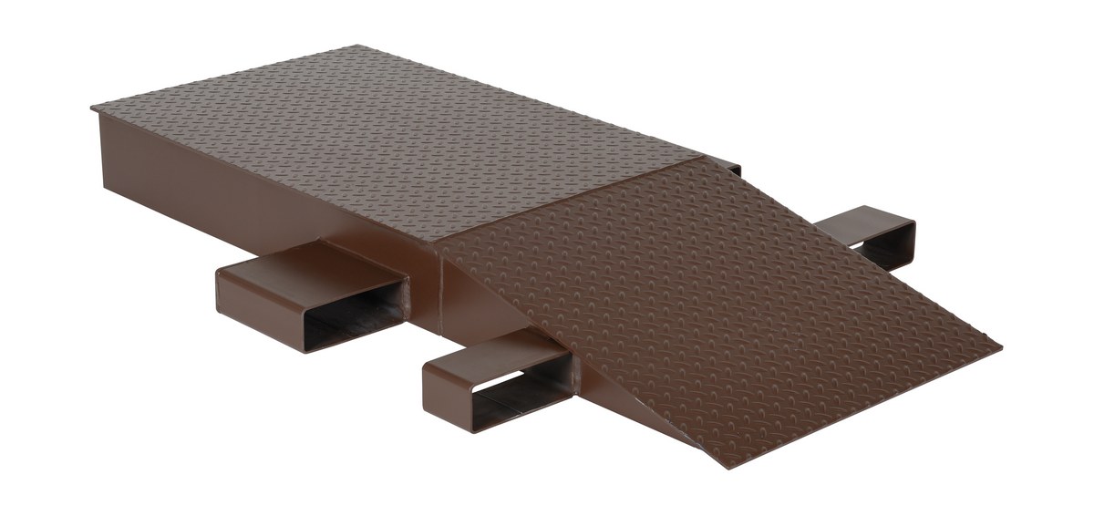 Vestil Steel Wheel Riser - 60 In. x 24 In. x 6-1/4 In. 40,000 lb - Brown