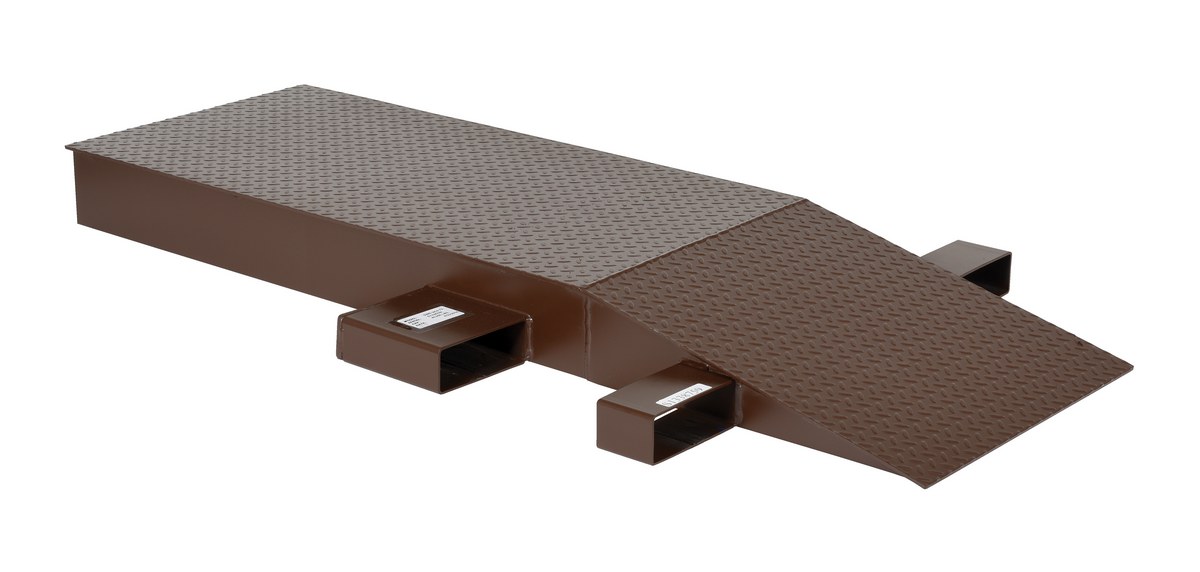 Vestil Steel Wheel Riser - 72 In. x 24 In. x 6-1/4 In. 40,000 lb - Brown