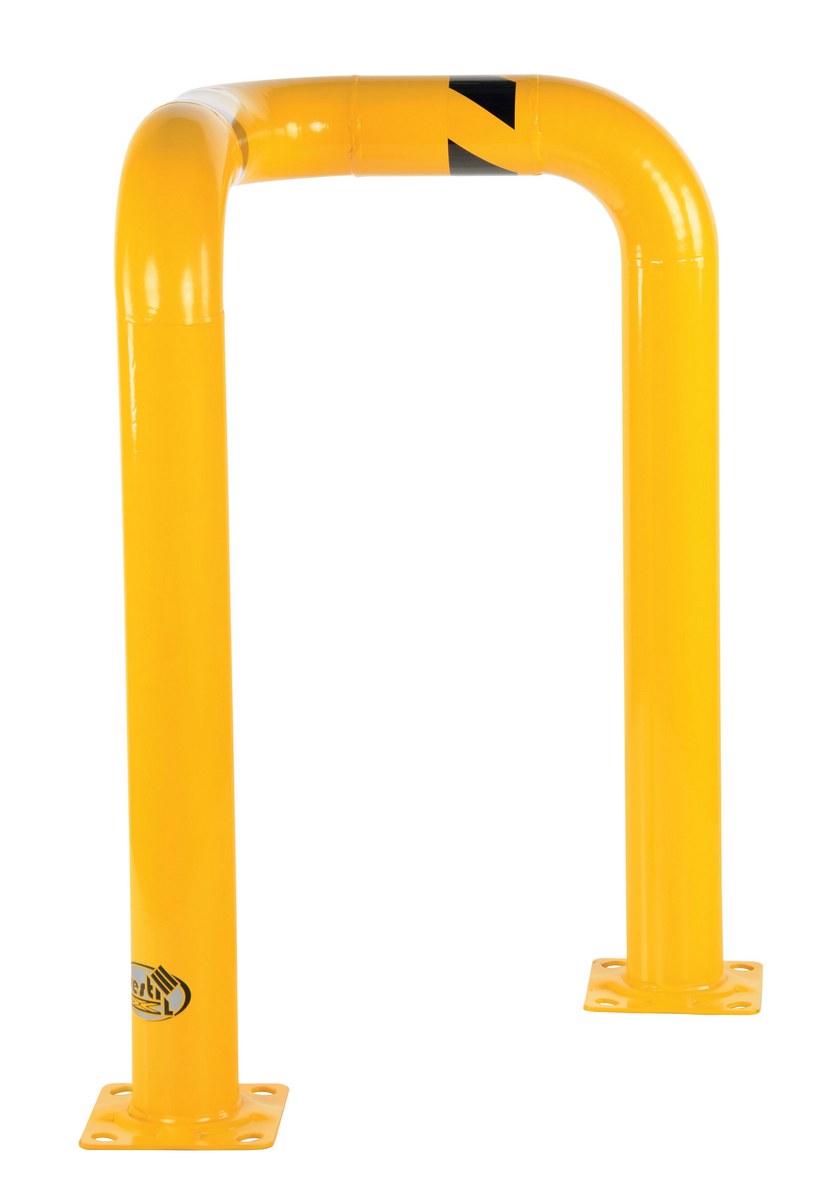 Vestil Steel Triple Elbow Guard - 28-1/8 In. x 28-1/8 In. x 42-9/16 In. - Yellow