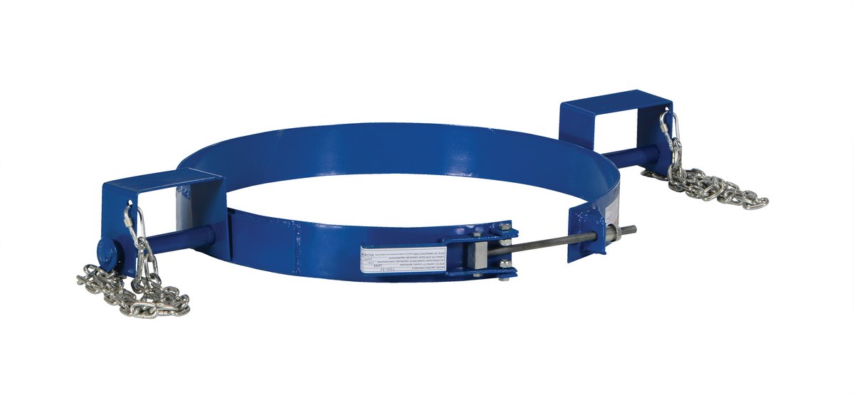 Vestil Carbon Steel Tilting Drum Ring - 55 Gallon Drum 1,200 lb - Blue