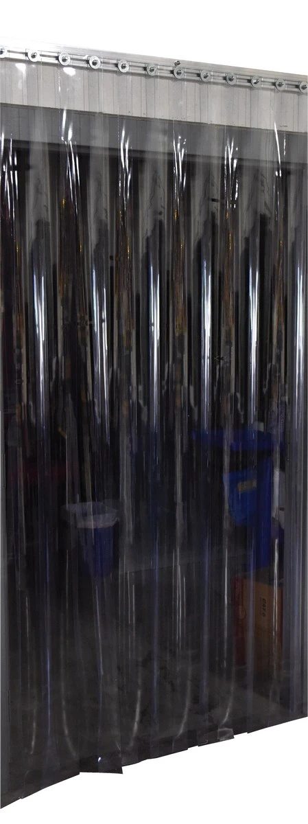 Vestil PVC Vinyl Strip Door - 2/25 In. Full Overlap Wall Mount 120 In. x 120 In. - Clear