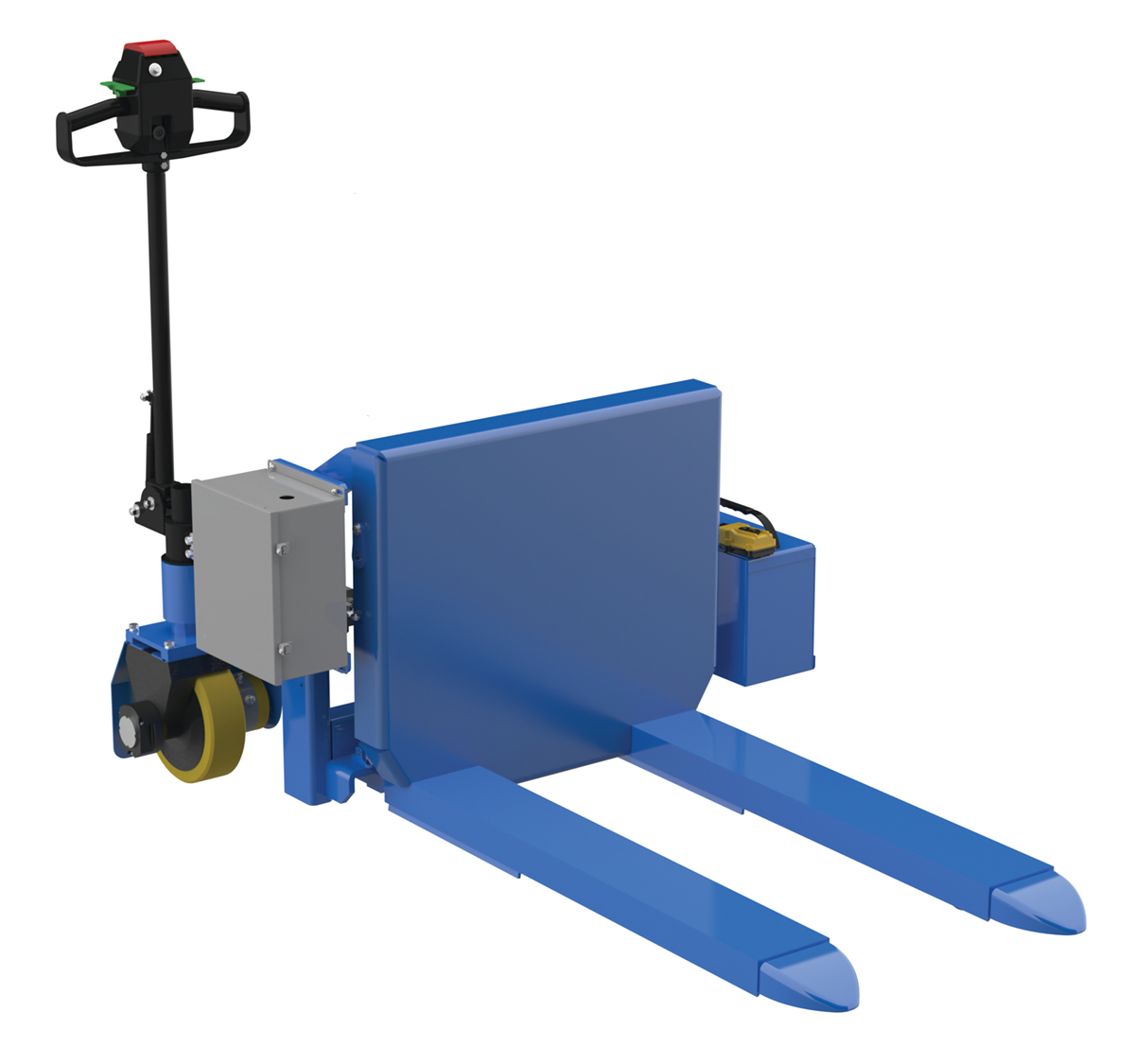 Vestil Steel Tilt Master DC Powered Traction Drive System - 2,000 lb - Blue