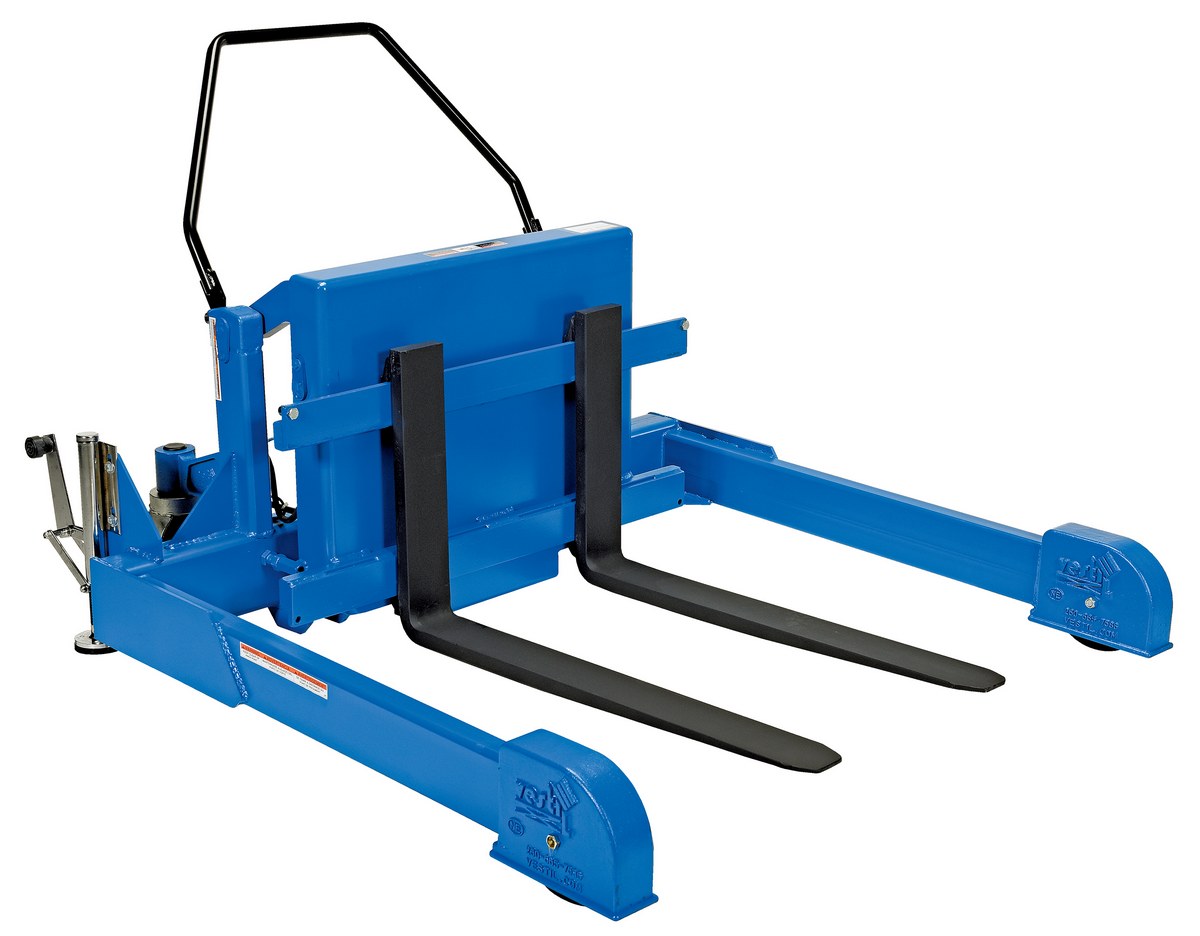 Vestil Steel Tilt Master Straddle Reciprocating Air/Oil Power - 4,000 lb - Blue