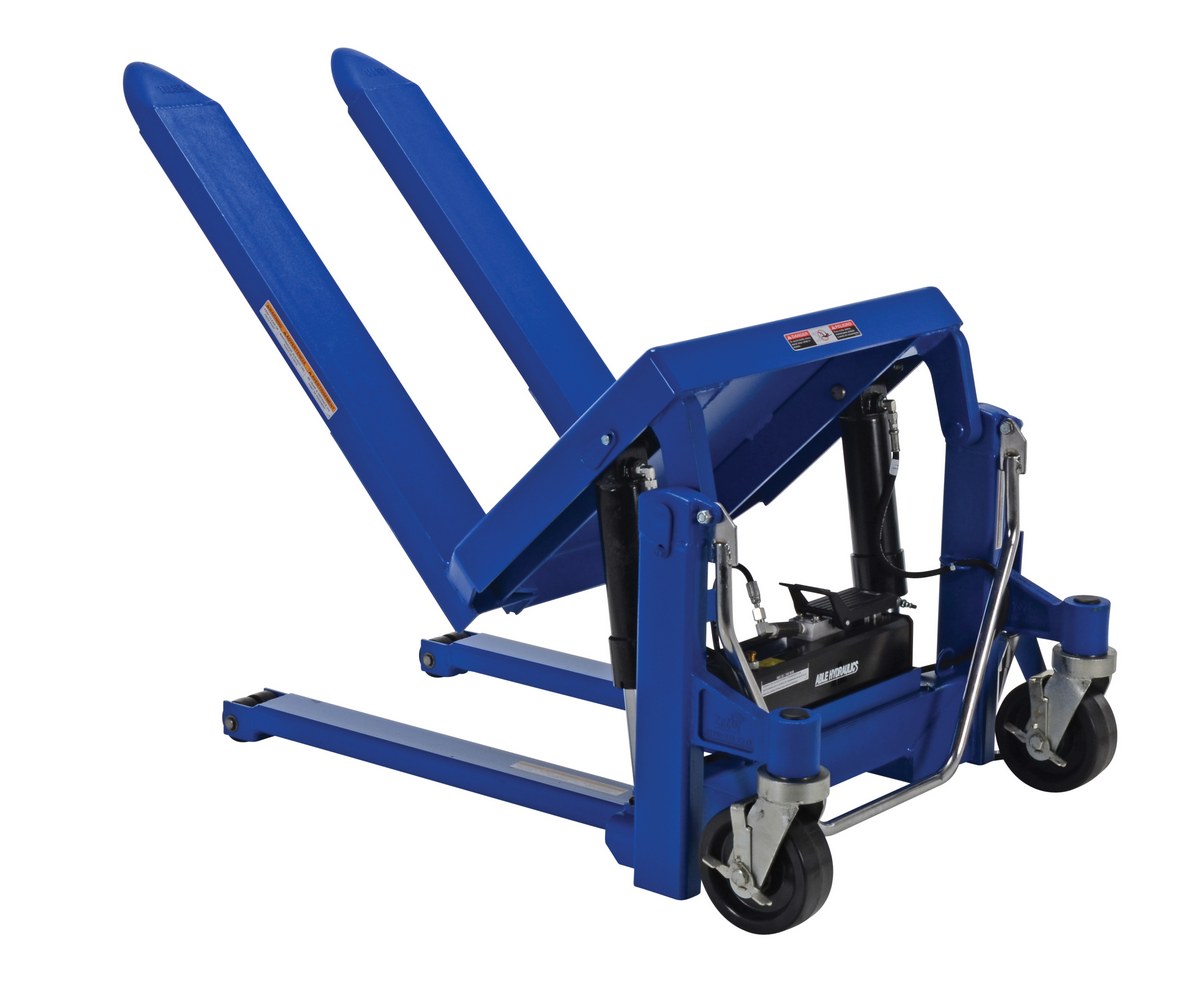 Vestil Steel Tilt Master Reciprocating Air/Oil Power - 4,000 lb - Blue
