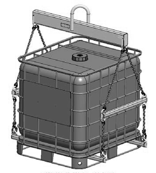 Machining & Welding 5,000 lbs Ibc Tote Lift Beam