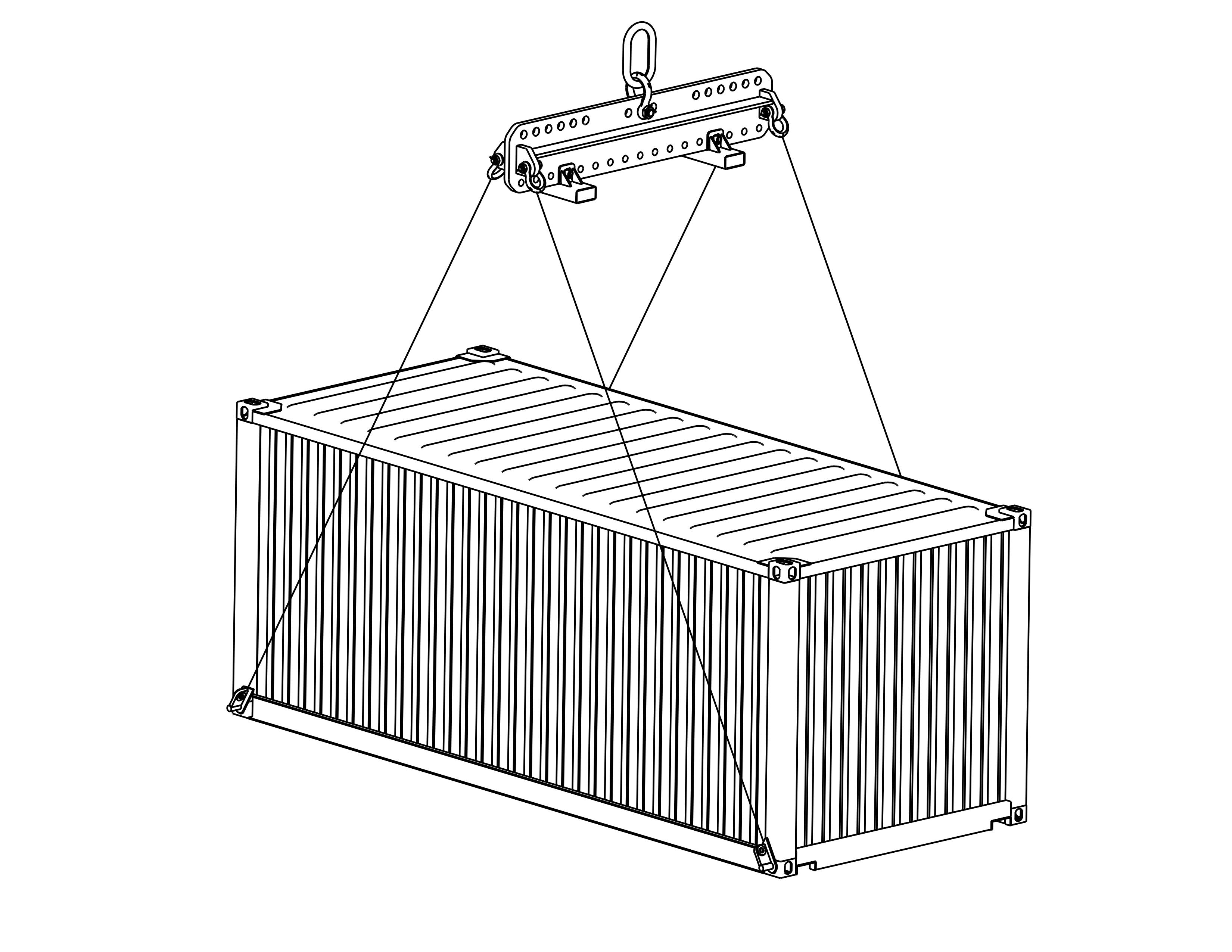 Machining & Welding 80,000 lbs 7-10 ft Adjustable Spreader Beam