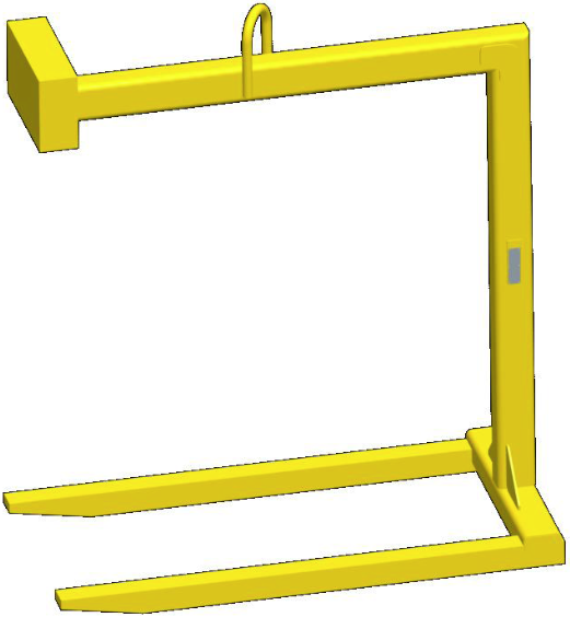 Machining & Welding 4,000 lbs Fixed Bale Pallet Lifter