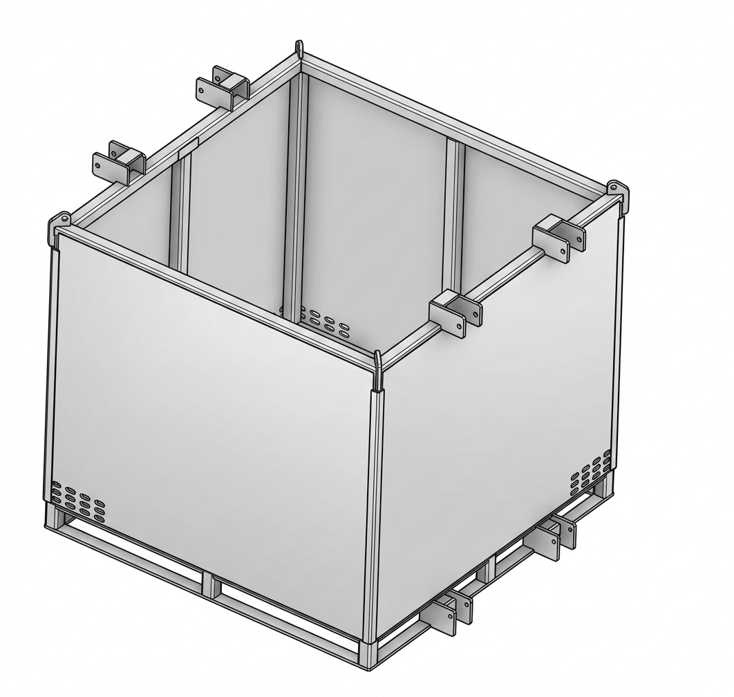 Machining & Welding 4,400 lbs Pallet Lifting Cage