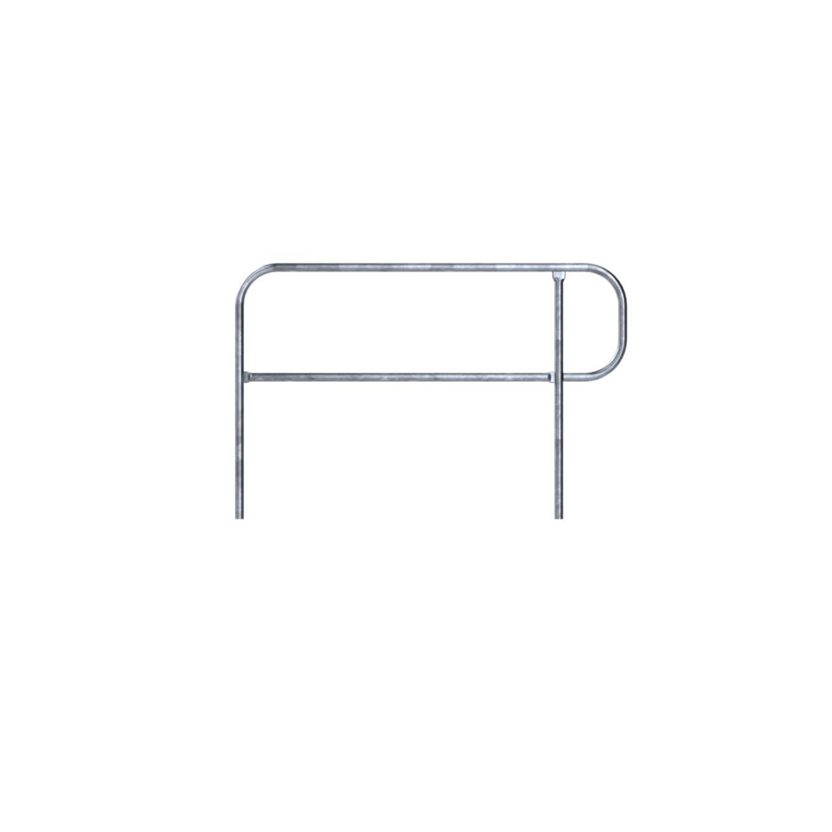 Safety Rail Co. Pit Finish Safety Rail, 5 ft, Galvanized