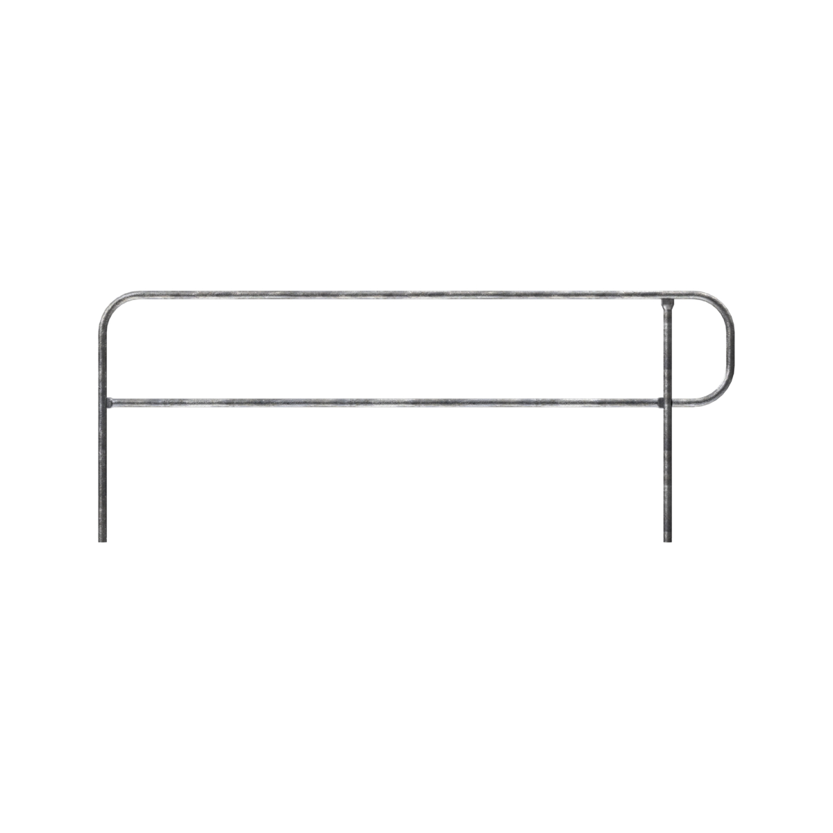Safety Rail Co. Pit Finish Safety Rail, 8 ft, Galvanized