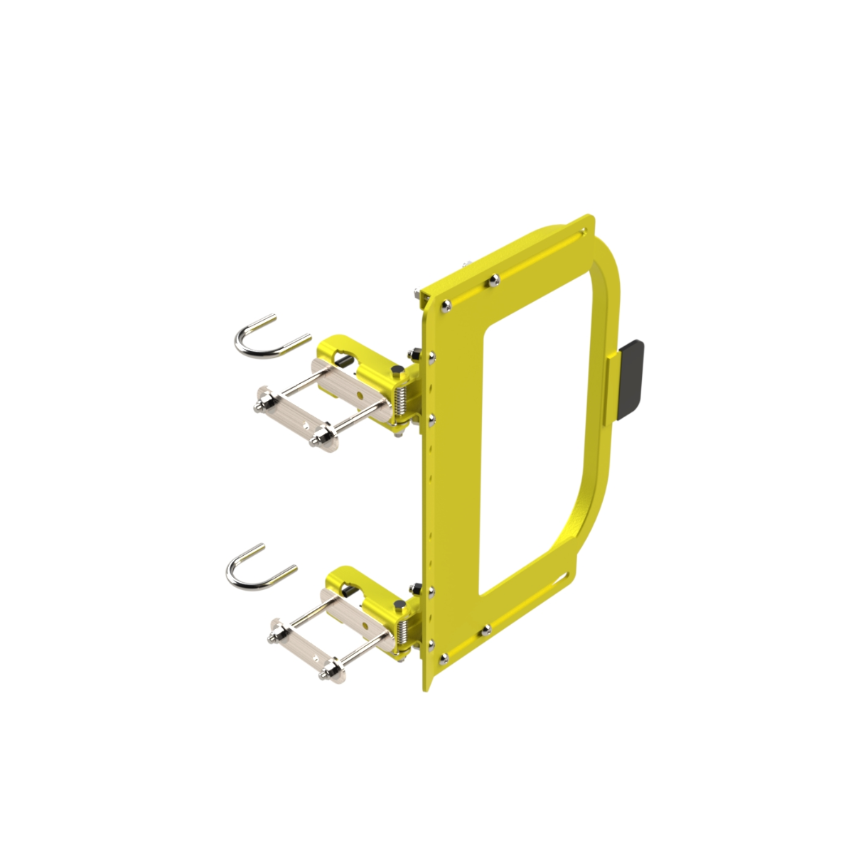 Safety Rail Co. Adjustable Self-Closing Gate, 16-22", Yellow