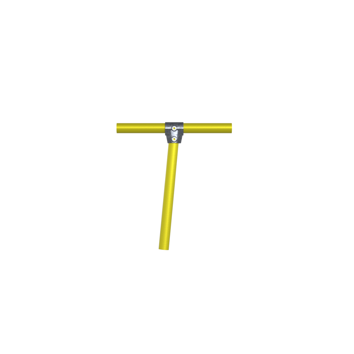Safety Rail Co. Modular Galvanized Pipe Fitting, Angle Tee, 1-1/4 in
