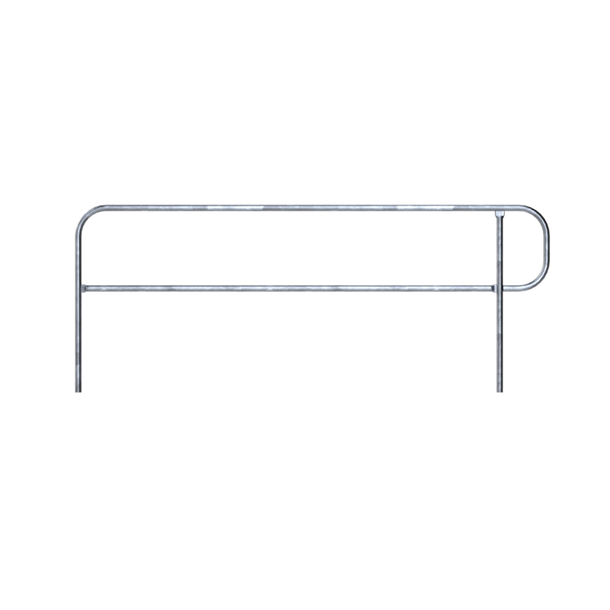Safety Rail Co. Pit Finish Safety Rail, 10 ft, Galvanized