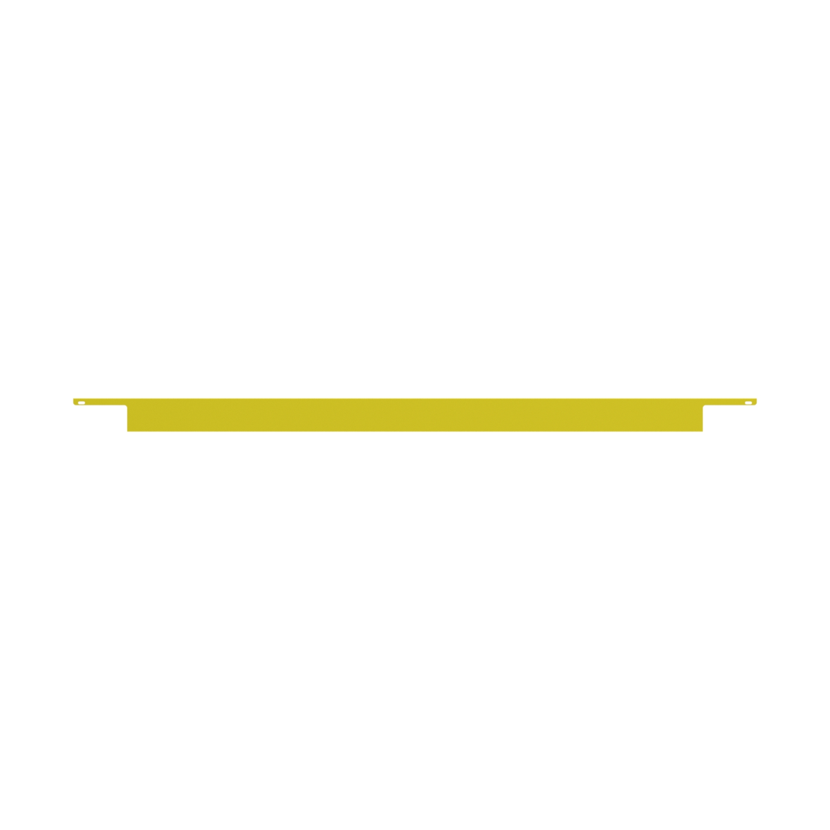 Safety Rail Co. Metal Toeboard for Mobile, 8', Yellow