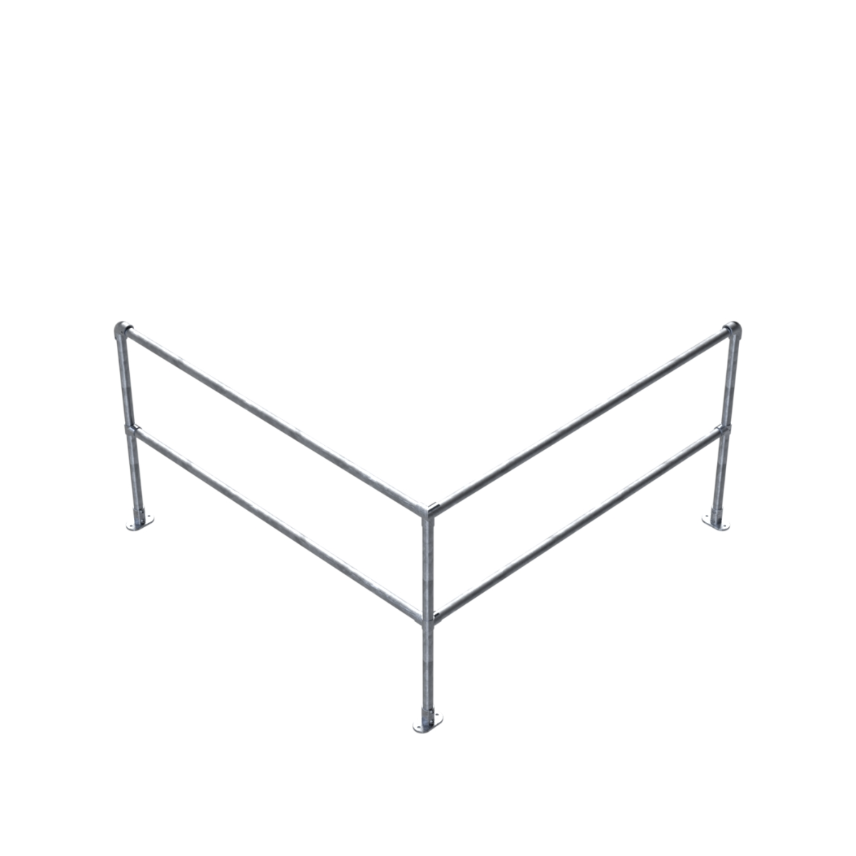 Safety Rail Co. Accu-Fit Express Kit, 6 x 6' Corner, Galvanized