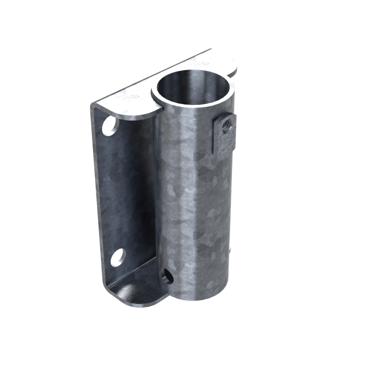 Safety Rail Co. Face Mount Bracket, Single, Galvanized