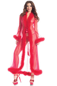 200775 - Full-Length Sheer Robe 200775 - Full-Length Sheer Robe