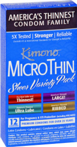 217324 - Kimono Microthin Sheer Variety Pack - 12 Pack 217324 - Kimono Microthin Sheer Variety Pack - 12 Pack