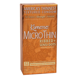 217340 - Kimono Microthin Ribbed And Sensi-Dots - 12 Pack 217340 - Kimono Microthin Ribbed And Sensi-Dots - 12 Pack