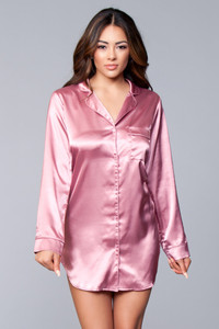 218544 - Kimberly Satin Sleepshirt 218544 - Kimberly Satin Sleepshirt