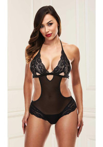 223546 - Open Sides Teddy With Lace Detailing 223546 - Open Sides Teddy With Lace Detailing