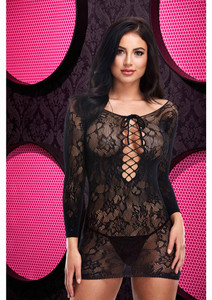 223762 - Lace OffThe Shoulder Mini Dress 223762 - Lace OffThe Shoulder Mini Dress