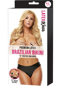 224108 - Premium Latex Brazilian Bikini - S/M 224108 - Premium Latex Brazilian Bikini - S/M