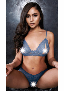 224555 - 2 Piece Peek-A-Boo Bra And G-String 224555 - 2 Piece Peek-A-Boo Bra And G-String